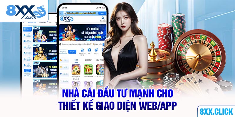 Nhà cái đầu tư mạnh cho thiết kế giao diện web/app